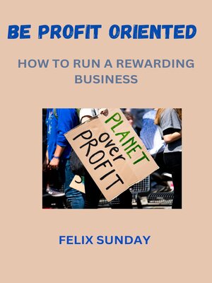 cover image of BE PROFIT ORIENTED
